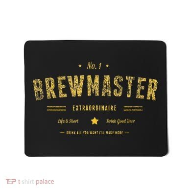 Brew Master Beer Brewing Homebrew Gift For Brewer Brewmaster Mousepad