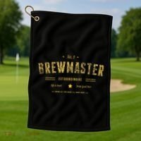 Brew Master Beer Brewing Homebrew Gift For Brewer Brewmaster Golf Towel thumb 1