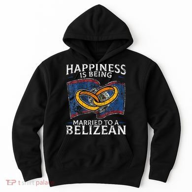 Belizean Marriage Belize Married Flag Wedded Culture Hoodie