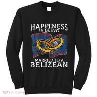 Belizean Marriage Belize Married Flag Wedded Culture Sweatshirt thumb 0