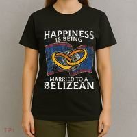 Belizean Marriage Belize Married Flag Wedded Culture T-Shirt thumb 4
