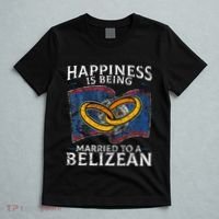 Belizean Marriage Belize Married Flag Wedded Culture T-Shirt thumb 5