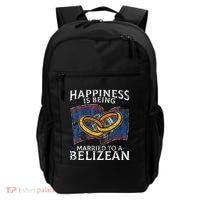 Belizean Marriage Belize Married Flag Wedded Culture Backpack thumb 0