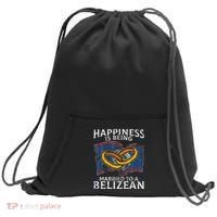 Belizean Marriage Belize Married Flag Wedded Culture Sweatshirt Cinch Pack Bag thumb 0