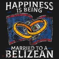 Belizean Marriage Belize Married Flag Wedded Culture Women's Hoodie thumb 2