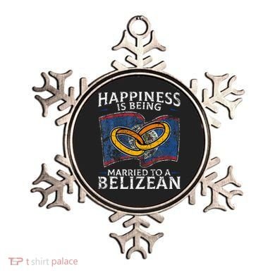 Belizean Marriage Belize Married Flag Wedded Culture Ornament