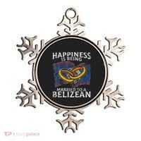 Belizean Marriage Belize Married Flag Wedded Culture Ornament thumb 0