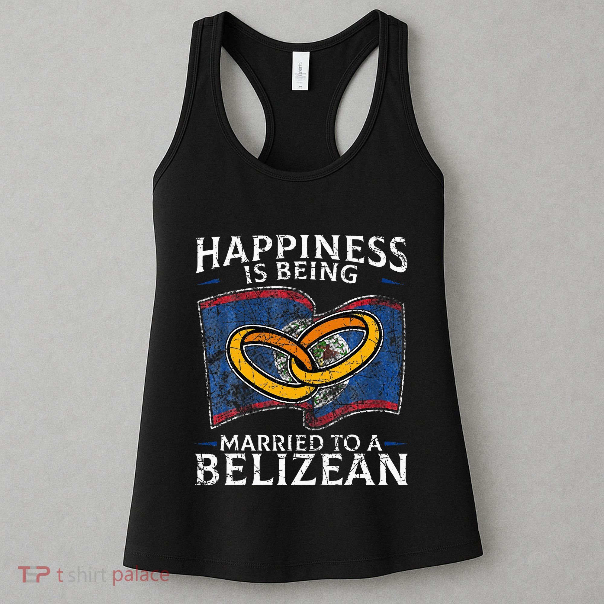 Belizean Marriage Belize Married Flag Wedded Culture Women's Tank Top