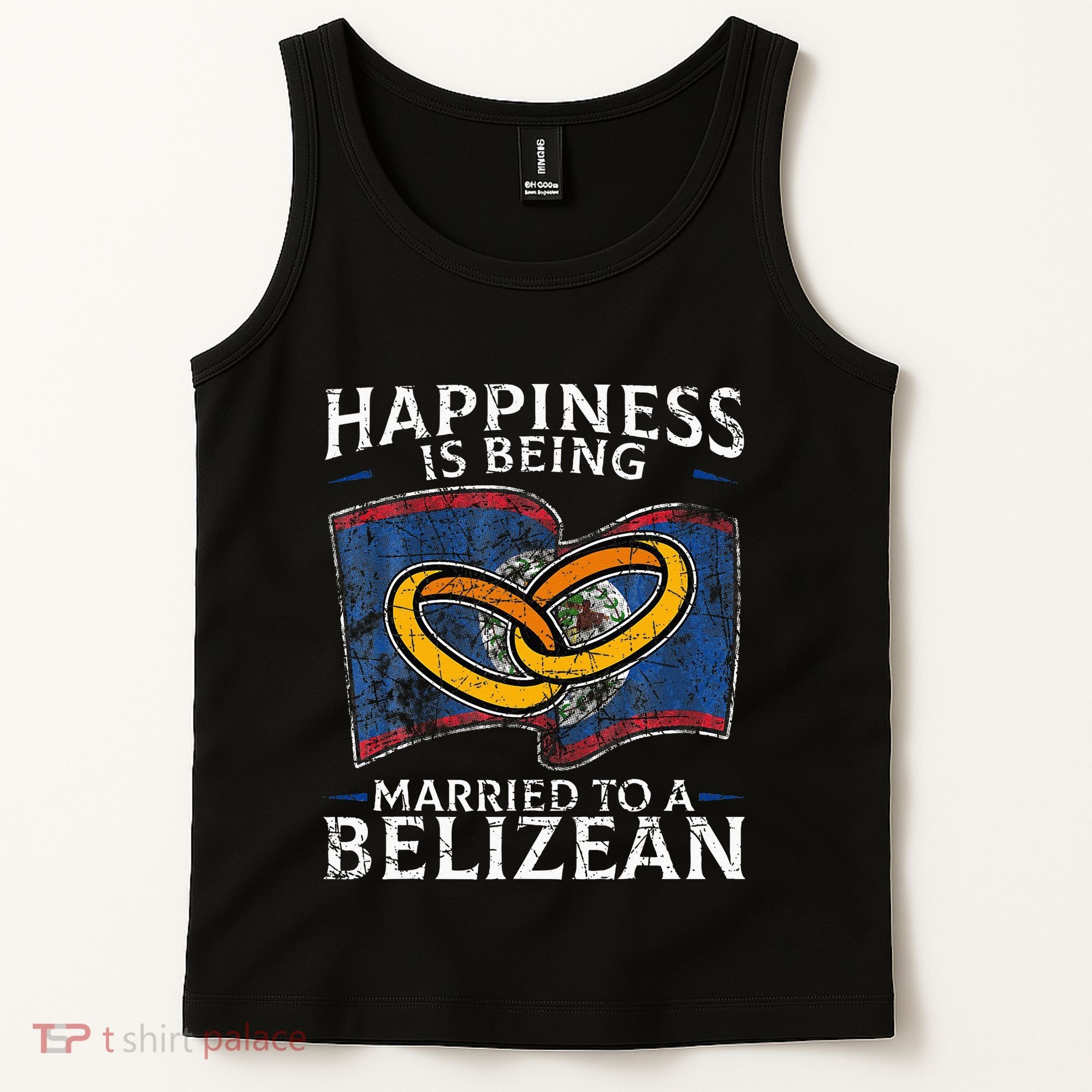 Belizean Marriage Belize Married Flag Wedded Culture Tank Top