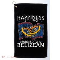 Belizean Marriage Belize Married Flag Wedded Culture Golf Towel thumb 0