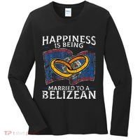 Belizean Marriage Belize Married Flag Wedded Culture Women's Long Sleeve Shirt thumb 0