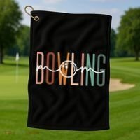 Bowling Mom Bowling Mama Cute Mom Life Bowling Golf Towel thumb 1
