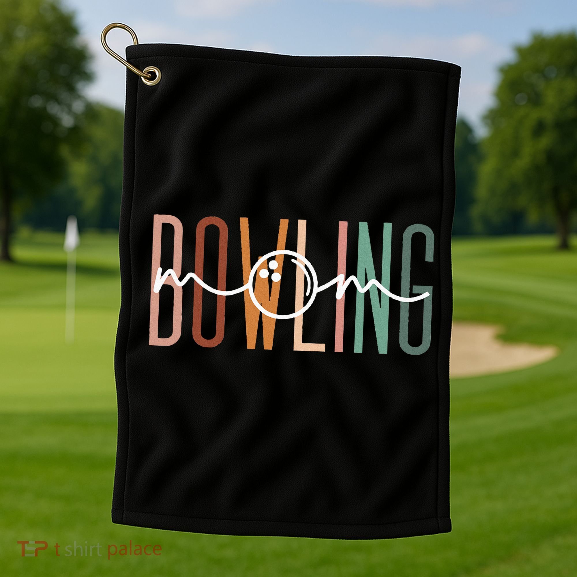 Bowling Mom Bowling Mama Cute Mom Life Bowling Golf Towel