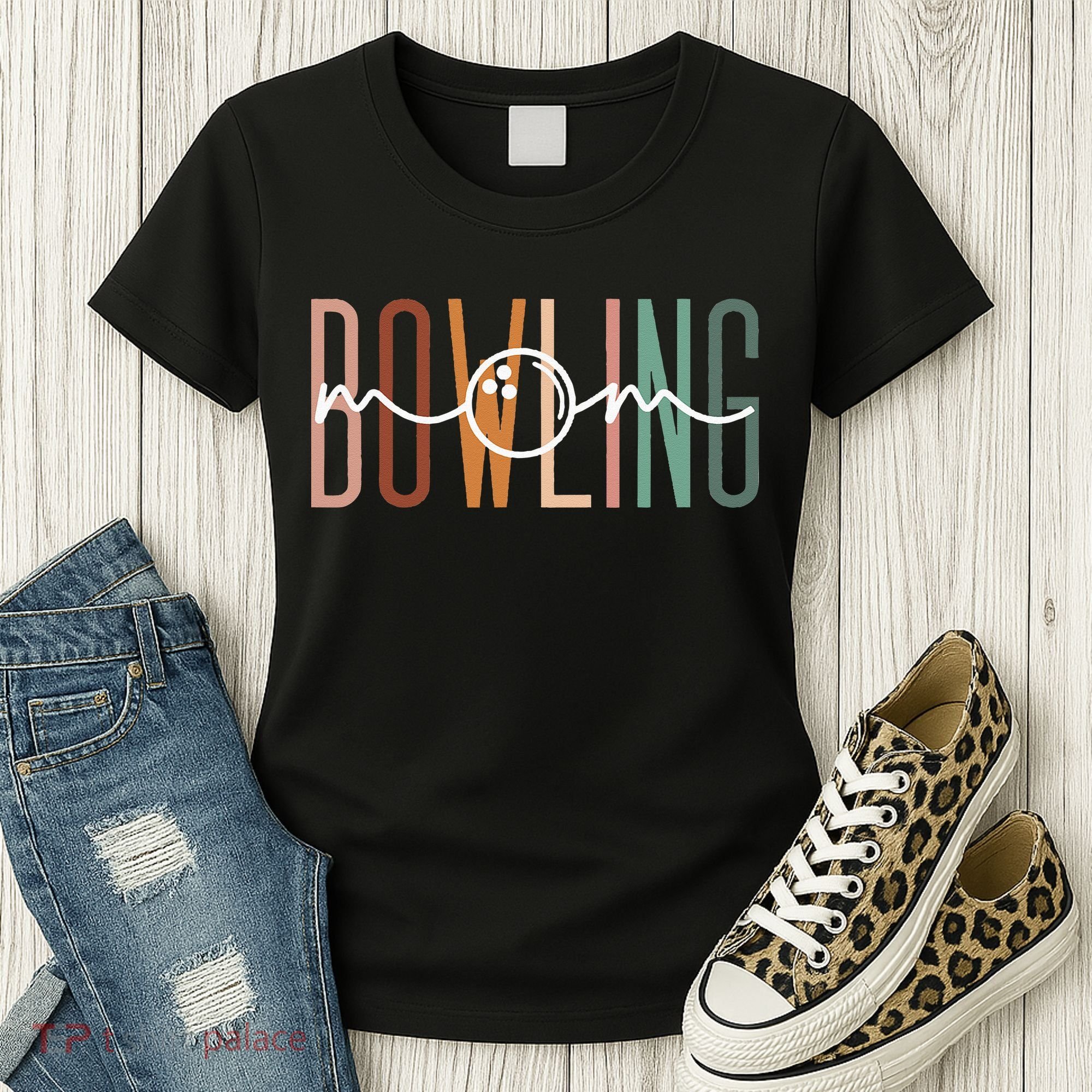 Bowling Mom Bowling Mama Cute Mom Life Bowling Women's T-Shirt