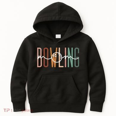 Bowling Mom Bowling Mama Cute Mom Life Bowling Kids Hoodie