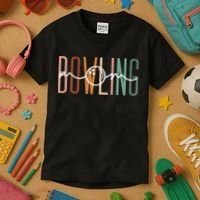 Bowling Mom Bowling Mama Cute Mom Life Bowling Kids T-Shirt thumb 3