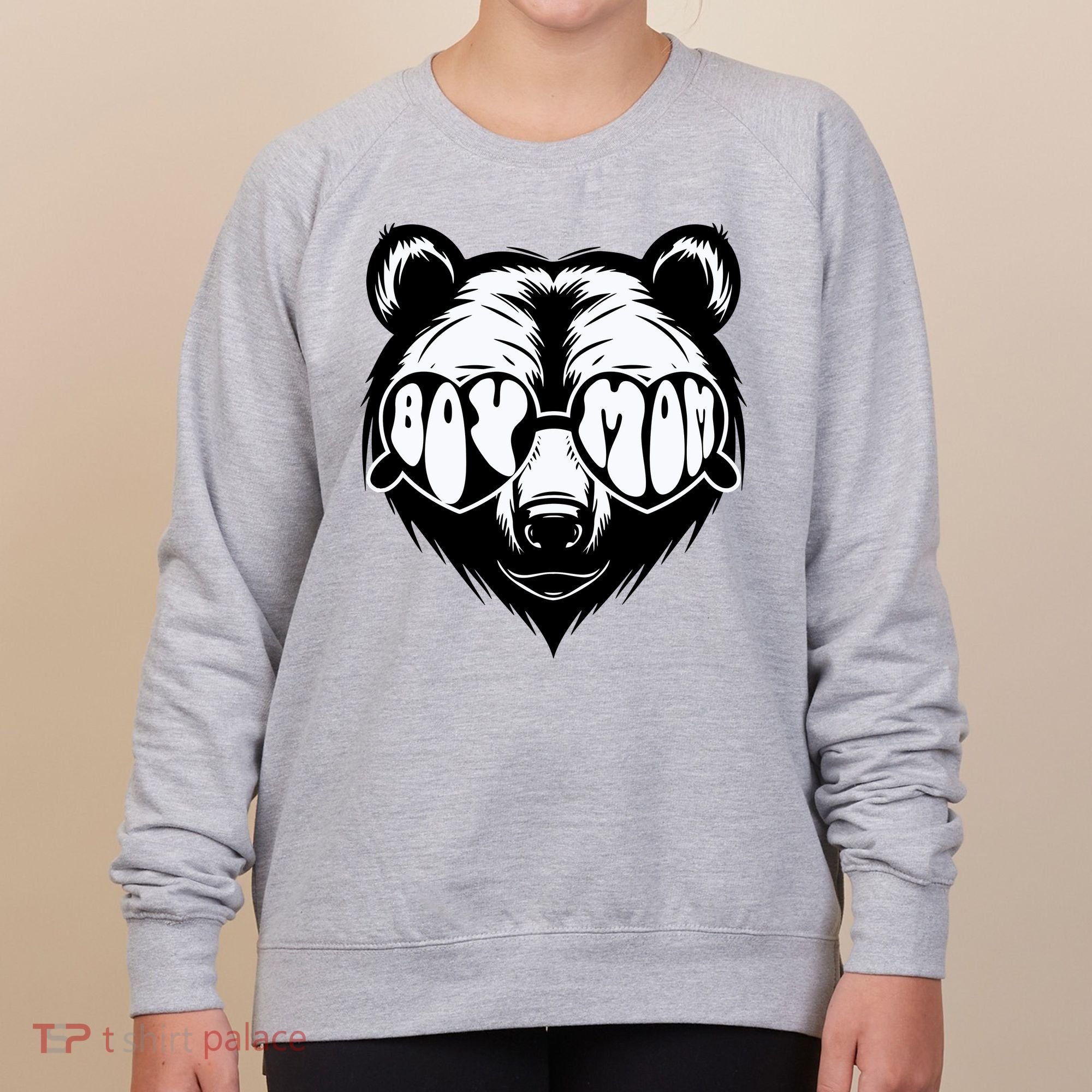Boy Mom Bear Mothers Day Cool Gifts Women's Sweatshirt