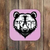 Boy Mom Bear Mothers Day Cool Gifts Coaster thumb 0