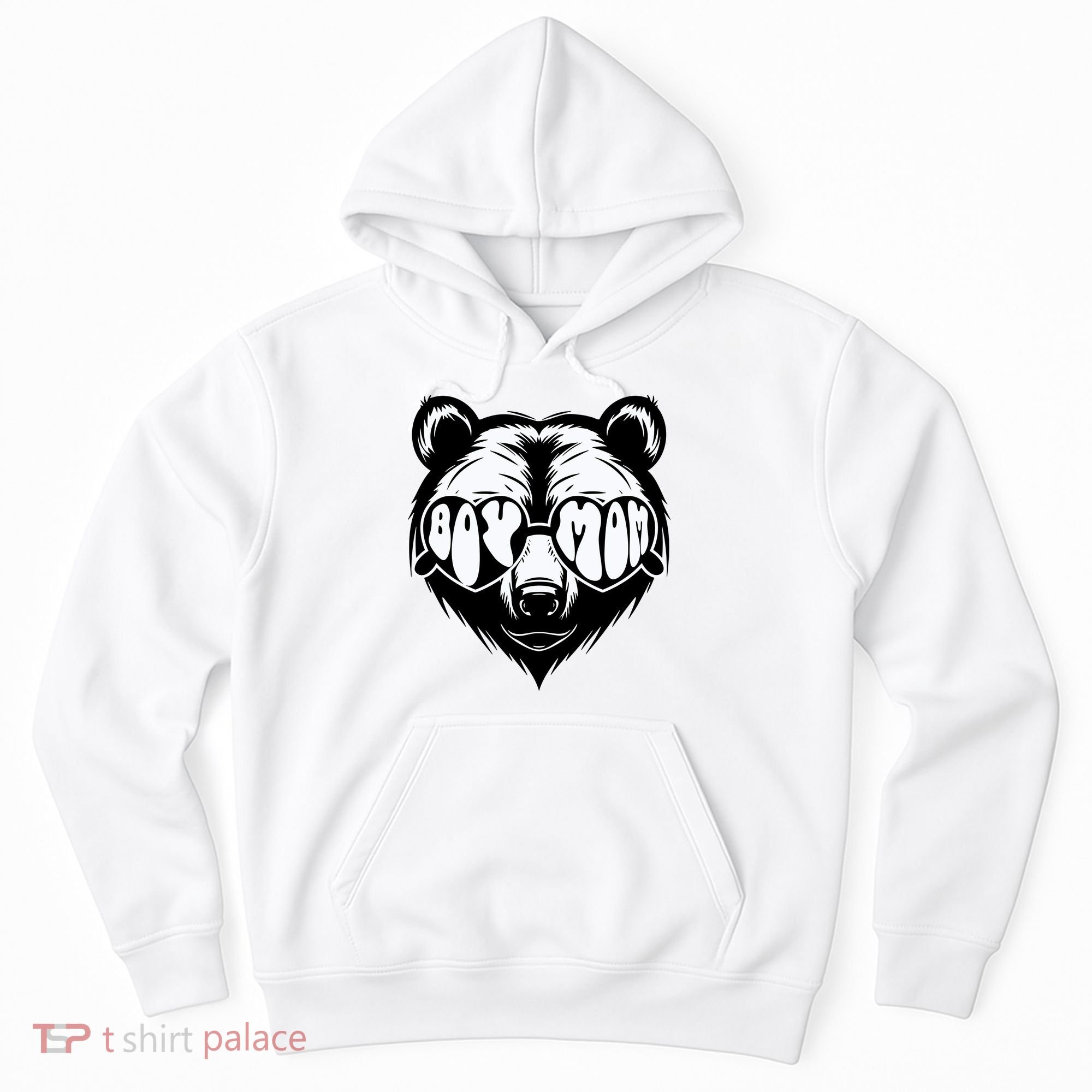 Boy Mom Bear Mothers Day Cool Gifts Hoodie