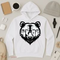 Boy Mom Bear Mothers Day Cool Gifts Hoodie thumb 3