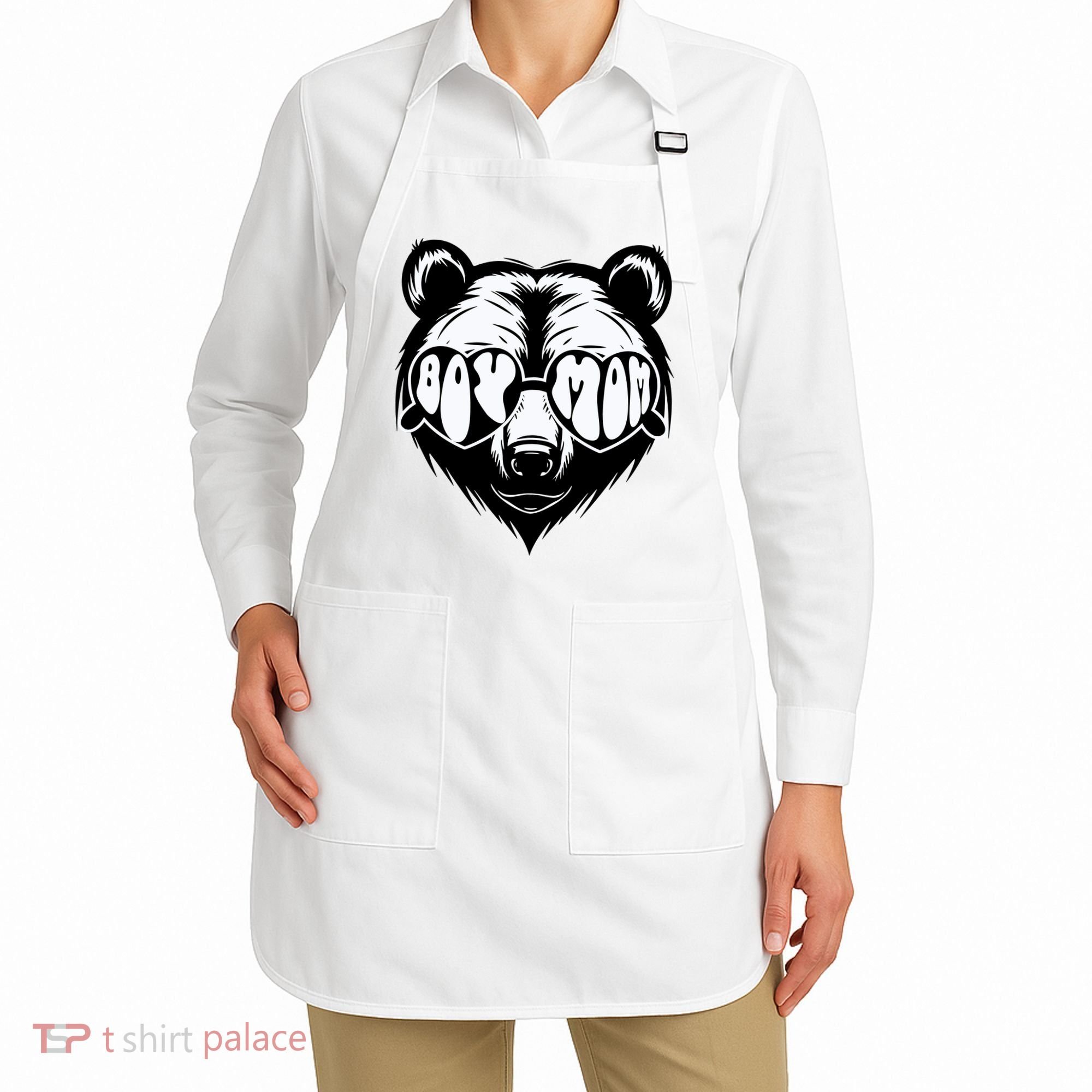 Boy Mom Bear Mothers Day Cool Gifts Apron