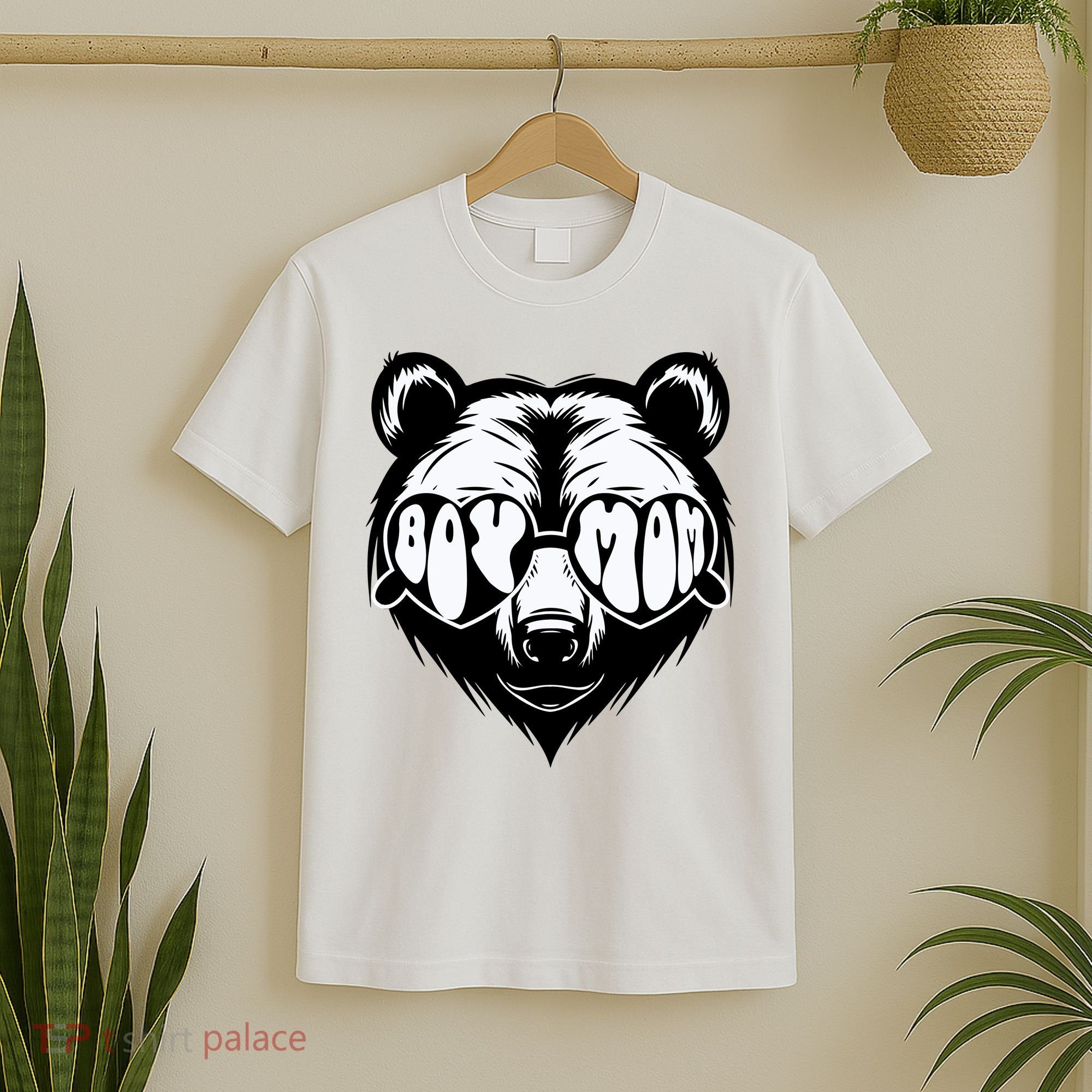 Boy Mom Bear Mothers Day Cool Gifts T-Shirt