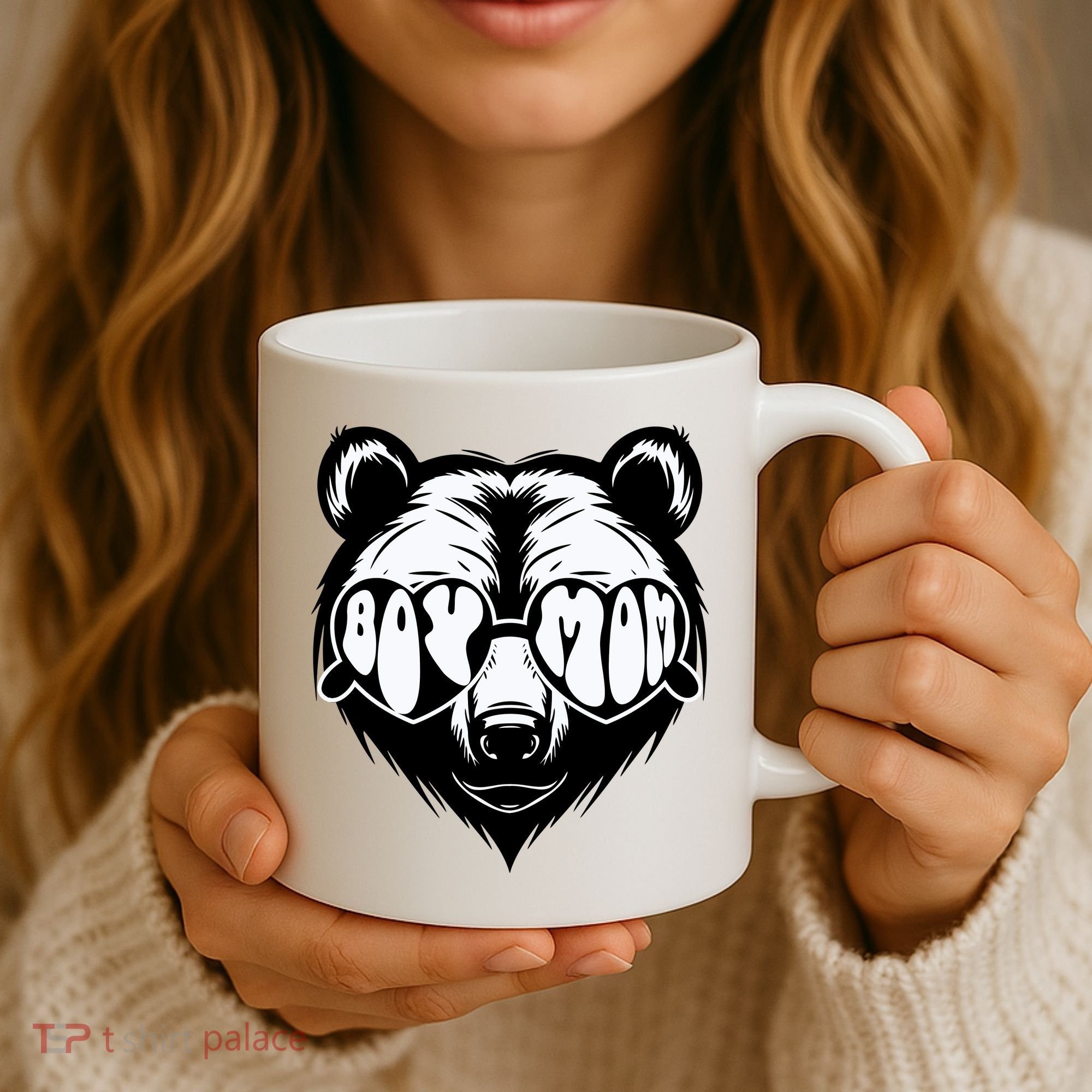 Boy Mom Bear Mothers Day Cool Gifts Coffee Mug