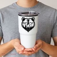 Boy Mom Bear Mothers Day Cool Gifts Tumbler thumb 2