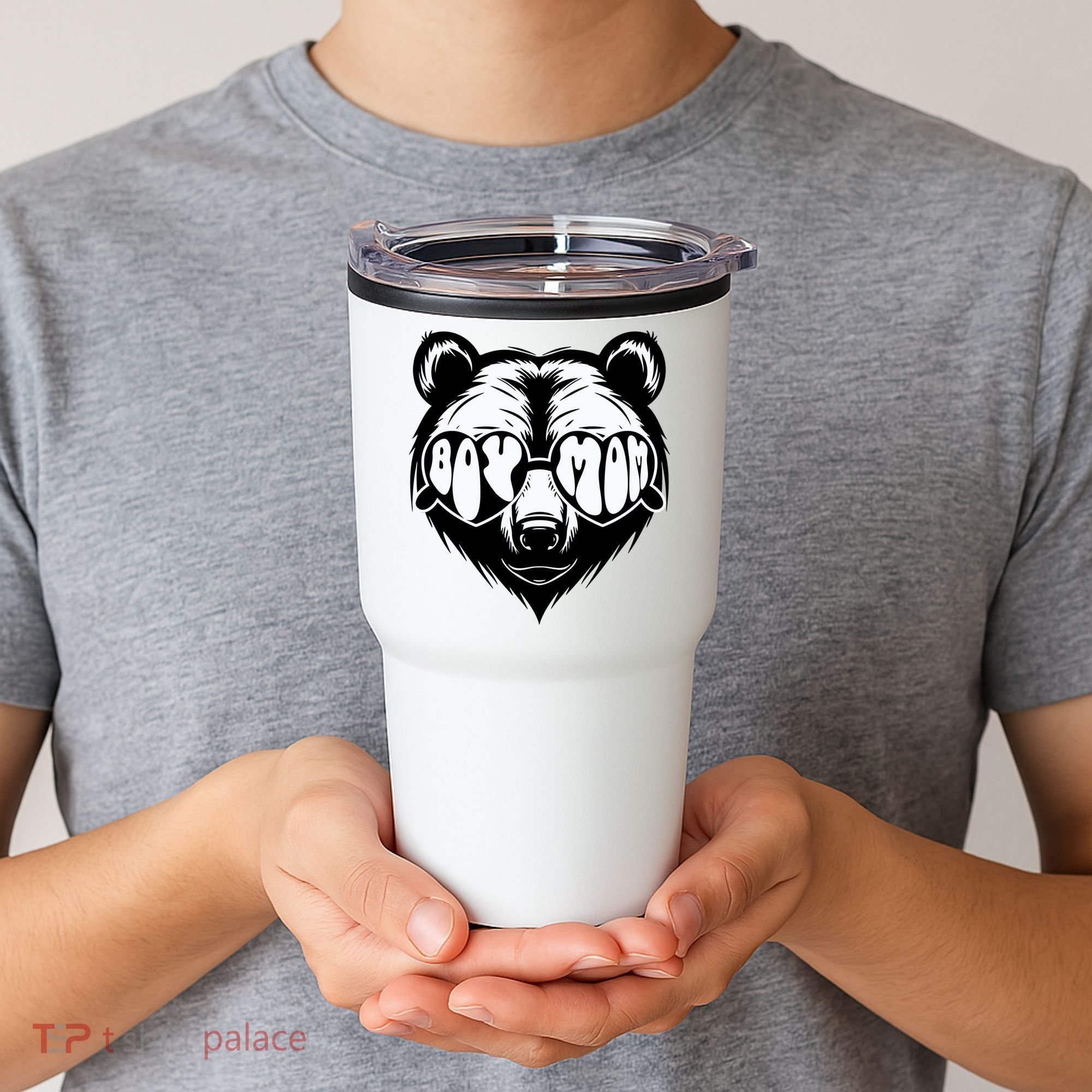 Boy Mom Bear Mothers Day Cool Gifts Tumbler