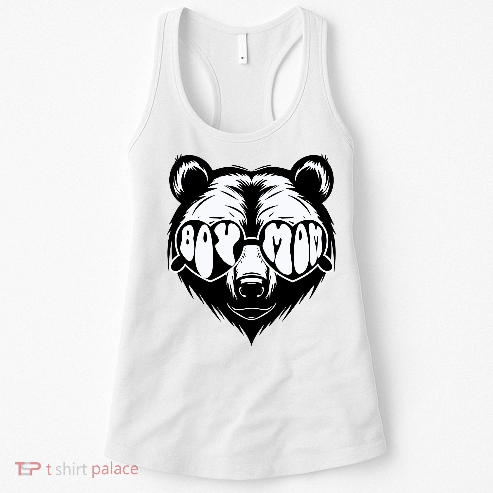 Boy Mom Bear Mothers Day Cool Gifts Women's Tank Top