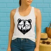Boy Mom Bear Mothers Day Cool Gifts Women's Tank Top thumb 2