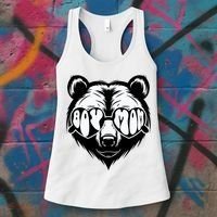 Boy Mom Bear Mothers Day Cool Gifts Women's Tank Top thumb 3
