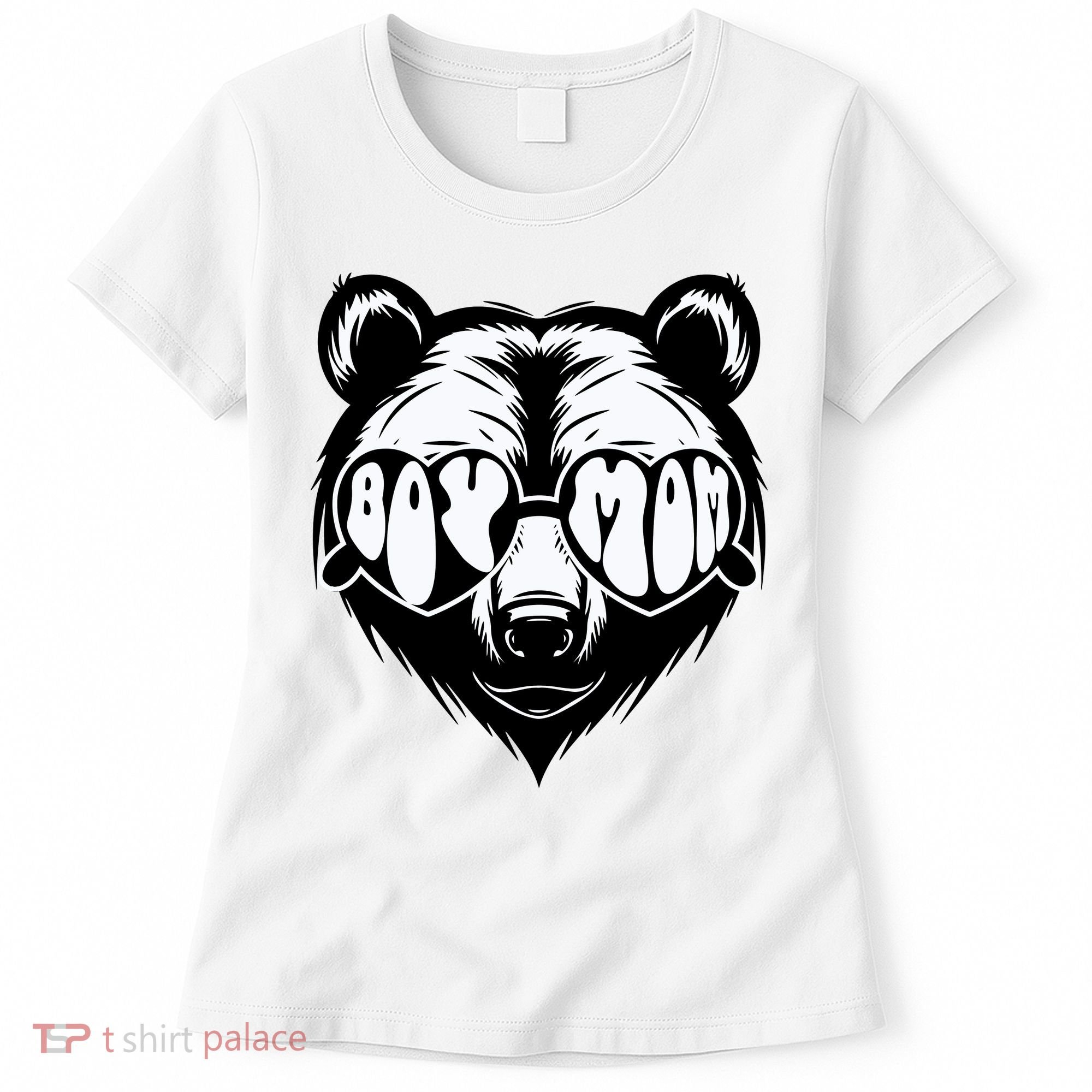 Boy Mom Bear Mothers Day Cool Gifts Women's T-Shirt