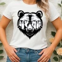 Boy Mom Bear Mothers Day Cool Gifts Women's T-Shirt thumb 2
