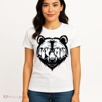 Boy Mom Bear Mothers Day Cool Gifts Women's T-Shirt thumb 4
