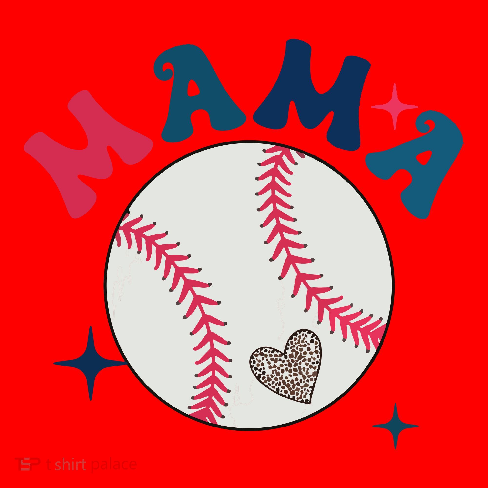 Baseball Mama Santa Hat