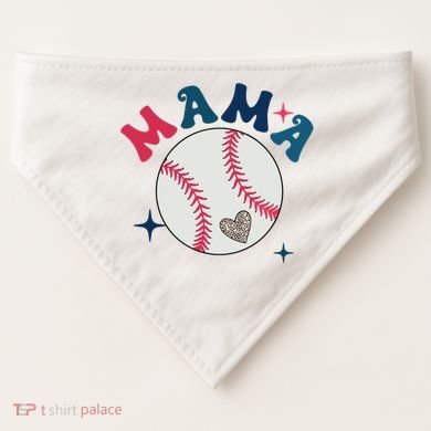 Baseball Mama USA-Made Doggie Bandana