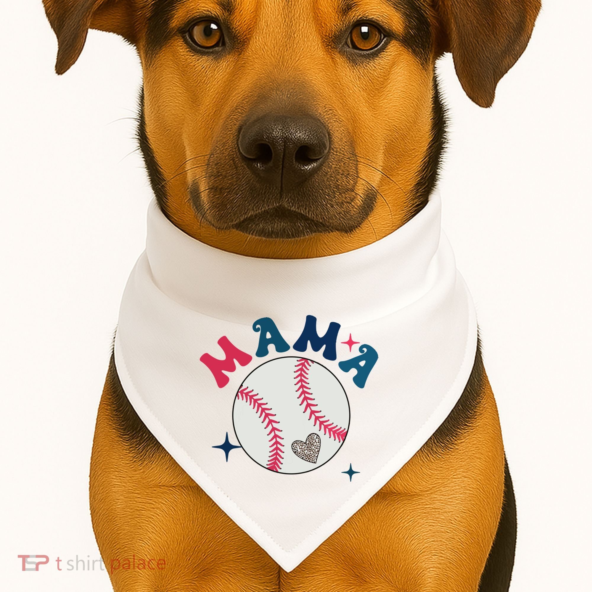 Baseball Mama USA-Made Doggie Bandana