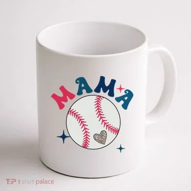 Baseball Mama Coffee Mug back