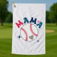 Baseball Mama Golf Towel thumb 1