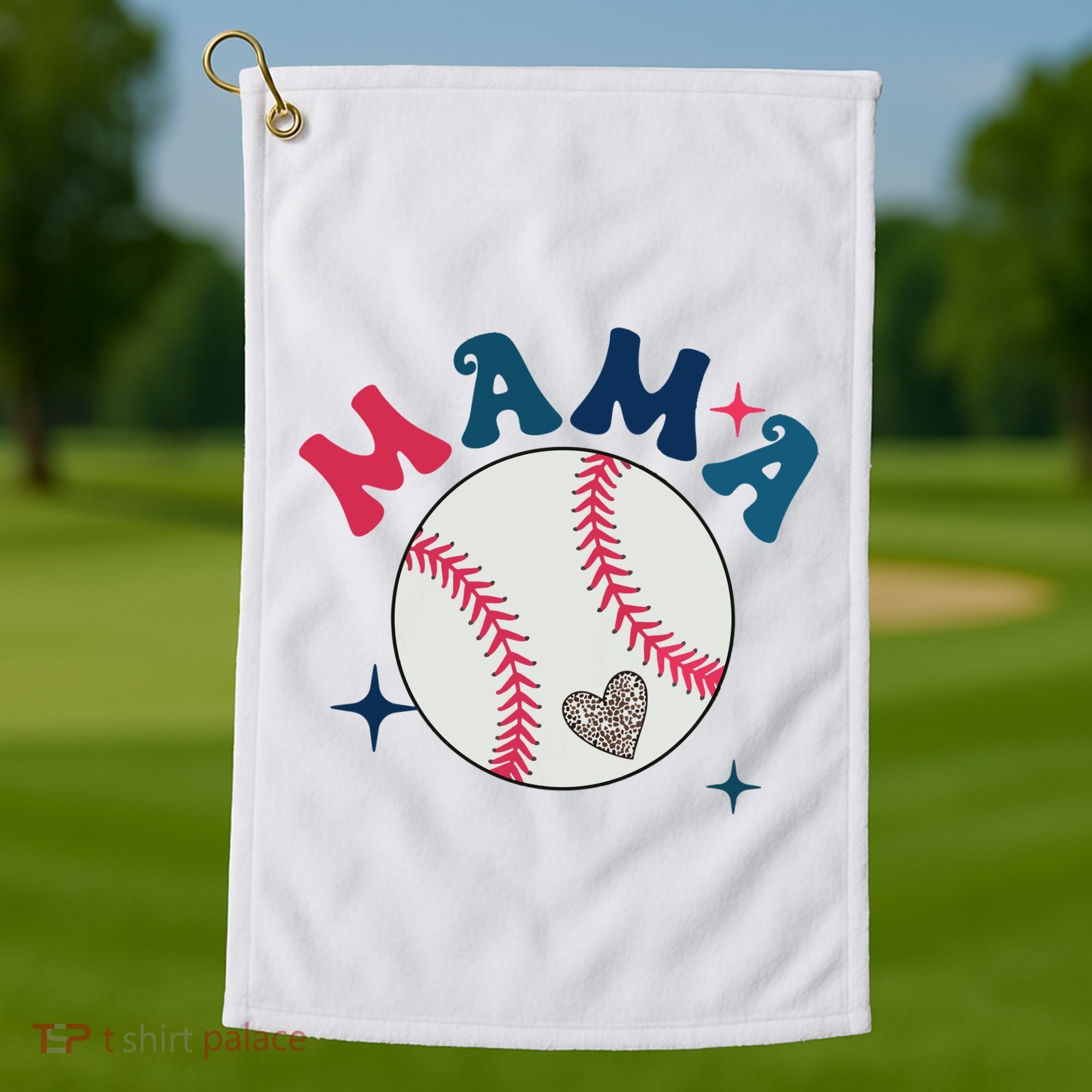 Baseball Mama Golf Towel