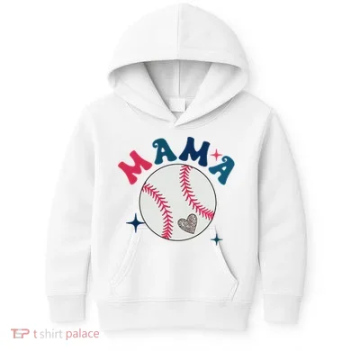 Baseball Mama Kids Hoodie