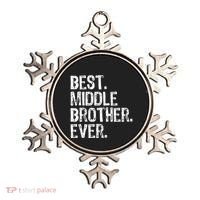 Best Middle Brother Ever Funny Ornament thumb 0