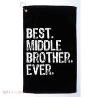 Best Middle Brother Ever Funny Golf Towel thumb 0