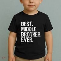 Best Middle Brother Ever Funny Toddler T-Shirt thumb 2