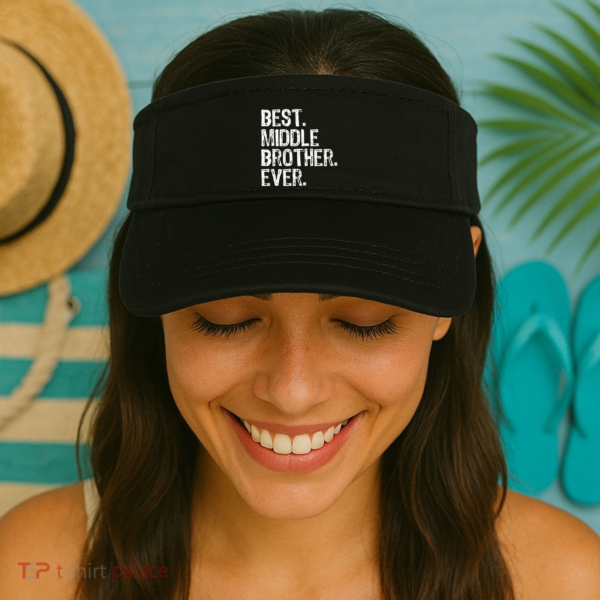 Best Middle Brother Ever Funny Visor