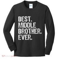 Best Middle Brother Ever Funny Kids Long Sleeve Shirt thumb 0
