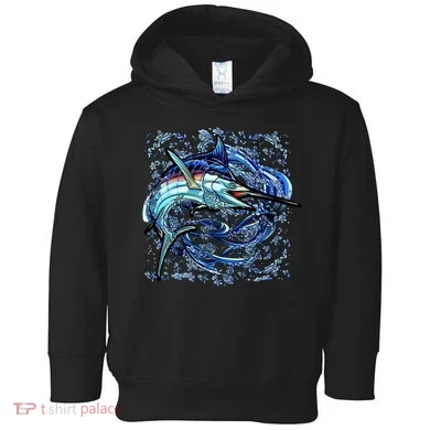 Blue Marlin Toddler Hoodie