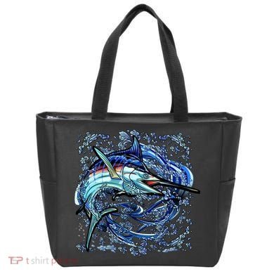 Blue Marlin Tote Bag