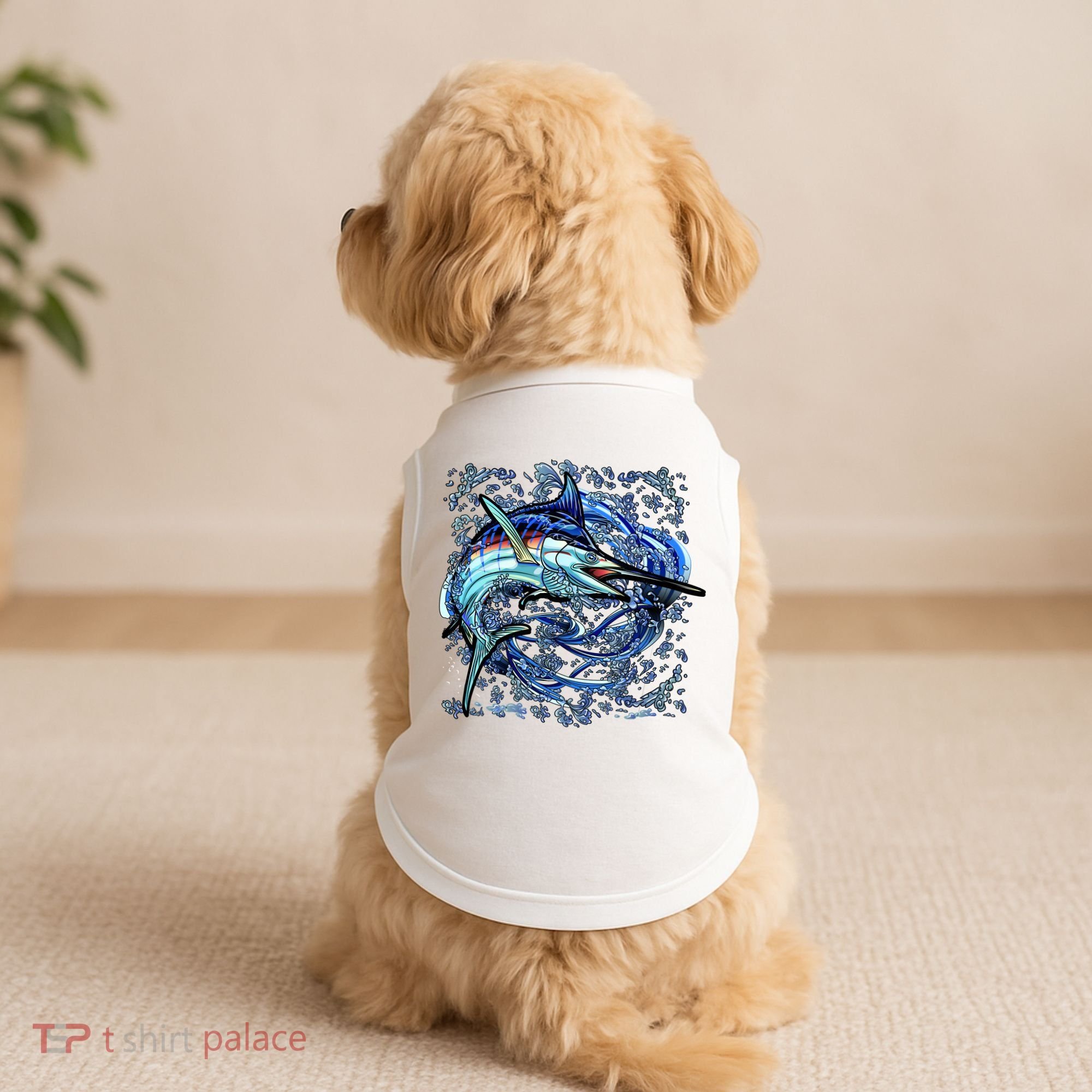 Blue Marlin Doggie Tank